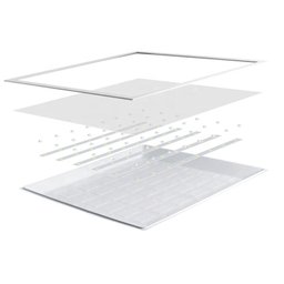 Painel com Placa de Led Taschibra 12w Lys Quadrado Sobrepor Bivolt 6500k Luz Fria - 5