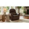 Poltrona do Papai Reclinavel em Courino Corano Botão (marrom) - 5