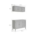 Ver imagem 2 de Cozinha Modulada 2 peças - Cinza