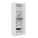 Ver imagem 5 de Armário Multiuso 2 Portas 8 Prateleiras Jade Espresso Móveis Branco