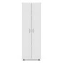 Ver imagem 6 de Armário Multiuso 2 Portas 8 Prateleiras Jade Espresso Móveis Branco