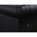 Ver imagem 7 de Sofá Chesterfield de Couro 3 Lugares Preto Pigmentado - Mempra