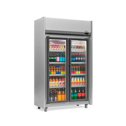 Refrigerador Vertical Auto Serviço 820 litros Tipo Inox com Led Frost Free GEAS- 2 portas TI - 1