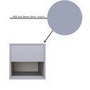 Ver imagem 6 de Mesa de Cabeceira Suspensa com 1 Gaveta e 1 Nicho 100% Mdf Plancasa:azul Sereno