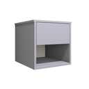Ver imagem 3 de Mesa de Cabeceira Suspensa com 1 Gaveta e 1 Nicho 100% Mdf Plancasa:azul Sereno