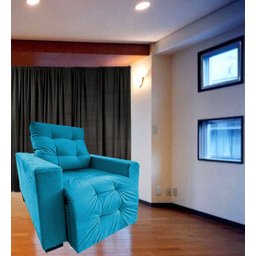 Poltrona Amamentação Retratil E Reclinavel Sala Quarto Mamae Sofia Turquesa - 1