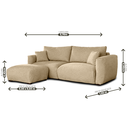 Ver imagem 2 de Sofá Heaven 6 Lugares, 2,70m com Puff e Assento Supermacio e Design Moderno | de Casa Decor
