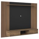 Ver imagem 3 de Painel Nevada Tv 75 com Prateleira e 2 Portas Pinho / Preto