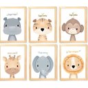 Ver imagem 1 de Quadro Infantil 6 un A4 vidro e pendurador