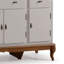 Ver imagem 3 de Balcão Buffet 4 Portas e 3 Gavetas com Pés Luiz XV 60635 Linz Móveis - Off White/Imbuia