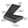 Cama Box Baú Casal Bipartido 138x188x42cm Linho com Pistão a gás - 4