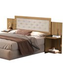 Ver imagem 1 de Cabeçeira Casal Box Áustria 100% MDF Multimídias p/ 138/158 cm -com Captone -Basoto:Amendoa