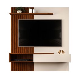 Painel Suspenso Tito Cor OffWhite/Nogueira - Dj Móveis - 2