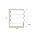 Ver imagem 3 de Vitro Basculante 80x80 Alumínio Branco Vidro Liso