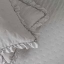 Ver imagem 6 de Kit Cobre Leito Elegance Queen Microfibra 200 Fios 3 Peças Cinza Casa Scarpa