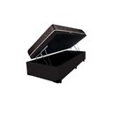 Ver imagem 3 de Cama Box Baú Solteiro Colchão Aylla Espuma D33 Acolchões + Box Sintético 65x88x188 Cor:Preto