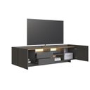 Ver imagem 5 de Rack para TV até 65 Polegadas 200cm com LED Monaco Mel/Grafite