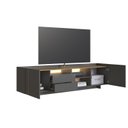 Ver imagem 4 de Rack para TV até 65 Polegadas 200cm com LED Monaco Mel/Grafite