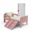 Ver imagem 2 de Mini Cama Infantil Montessoriana Sonho Kid'S + Colchão Rosa