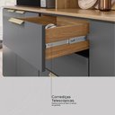 Ver imagem 7 de Cozinha Compacta Amora 10 Portas 2 Gavetas Amêndola Touch/grafito Prime Tx - Demóbile