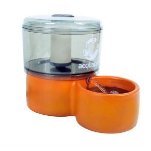 Bebedouro Cerâmico/acrílico Fumê 2,5l C/ Bomba e Filtro P/ Cães e Gato Acquapet Fumê