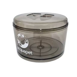 Bebedouro Cerâmico/acrílico Fumê 2,5l C/ Bomba e Filtro P/ Cães e Gato Acquapet Fumê - 7