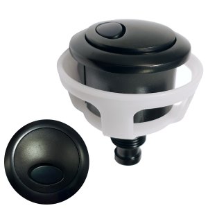 Botão Black Matte Duplo Acionamento Caixa Acoplada Deca - SI14BLMT