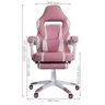 Conjunto Mesa Gamer Pelegrin Pel-008P Rosa e Cadeira Gamer Pelegrin Pel-3020 Rosa - 4
