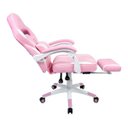 Ver imagem 3 de Conjunto Mesa Gamer Pelegrin Pel-008P Rosa e Cadeira Gamer Pelegrin Pel-3020 Rosa