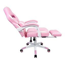 Conjunto Mesa Gamer Pelegrin Pel-008P Rosa e Cadeira Gamer Pelegrin Pel-3020 Rosa - 3