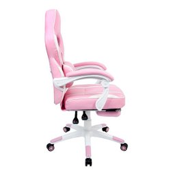 Conjunto Mesa Gamer Pelegrin Pel-008P Rosa e Cadeira Gamer Pelegrin Pel-3020 Rosa - 2