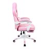 Conjunto Mesa Gamer Pelegrin Pel-008P Rosa e Cadeira Gamer Pelegrin Pel-3020 Rosa - 2