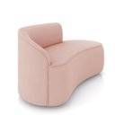 Ver imagem 5 de Sofá 2 Lugares Orgânico 140cm Morgan e Poltrona Lua Veludo Rose D03 - D’Rossi