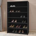 Ver imagem 2 de Sapateira Multiuso 72 Cm 5 Prateleiras Lais Preto Reajl Moveis