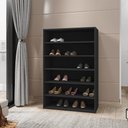 Ver imagem 3 de Sapateira Multiuso 72 Cm 5 Prateleiras Lais Preto Reajl Moveis