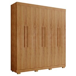 Guarda Roupa Casal 6 Portas 4 Gavetas Porto Bello Plus Cedro - Saga Decor - 1