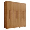 Guarda Roupa Casal 6 Portas 4 Gavetas Porto Bello Plus Cedro - Saga Decor - 1