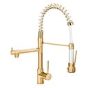 Ver imagem 1 de Torneira Cozinha Gourmet Inox Dourado C/ Monocomando