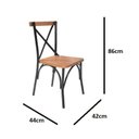 Ver imagem 3 de Conjunto Mesa 120x90cm com 4 Cadeiras Laís Preto/Castanho