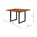 Ver imagem 4 de Conjunto Mesa 120x90cm com 4 Cadeiras Laís Preto/Castanho