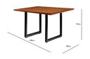 Ver imagem 4 de Conjunto Mesa 120x90cm com 4 Cadeiras Laís Preto/Castanho