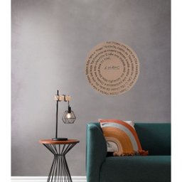 Oração Pai Nosso Mandala Redondo 30 Cm Natural - 2