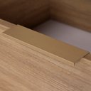 Ver imagem 2 de Cômoda Kaki 3 Gavetas 100% MDF Pés de Madeira 80 cm X 45 cm Tauari