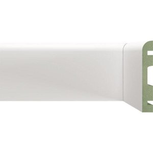 Rodapé de MDF 10cm x 15mm x 2,40m Liso Moldufama 1000