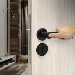 Fechadura Eletrônica Digital Papaiz Sl135 Biometria Preta - 2 Fechadura Eletrônica Digital Papaiz Sl135 Biometria Preta - 2