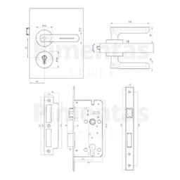 Fechadura Eletrônica Digital Papaiz Sl135 Biometria Preta - 5 Fechadura Eletrônica Digital Papaiz Sl135 Biometria Preta - 5