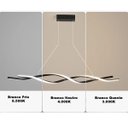 Ver imagem 6 de Lustre Aspiral Led Pendente Decoraçao Recepçao Hall de Entrada Restaurante Sala de Jantar Mod