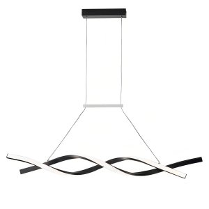 Lustre Aspiral Led Pendente Decoraçao Recepçao Hall de Entrada Restaurante Sala de Jantar Mod