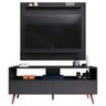 Rack Sienna com Painel P/ Tv até 50 Polegada Preto - Vallisa Decor - 2