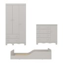 Ver imagem 7 de Quarto Infantil Completo com Minicama Montessoriana Dengo Multimóveis MP4878 Off White